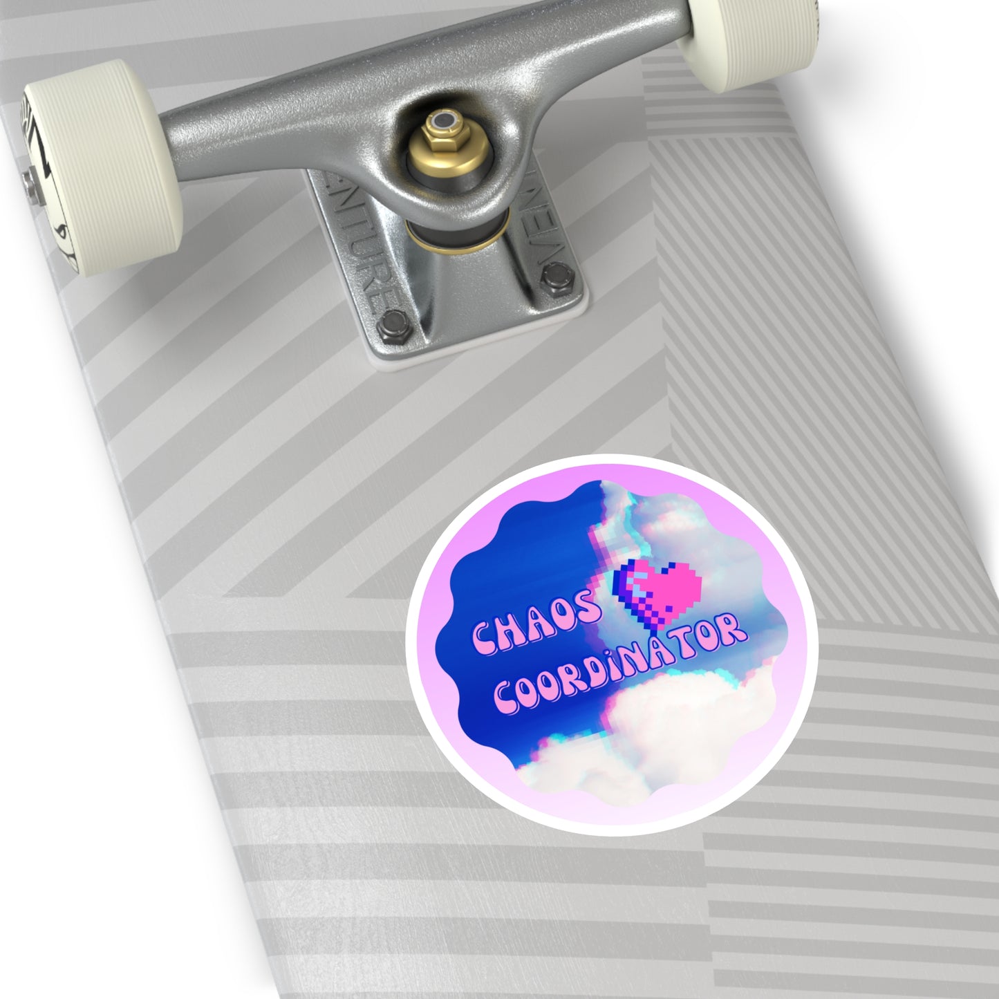 Sticker Retro Pixel Design 'CHAOS Coordinator', 5 Sizes Available