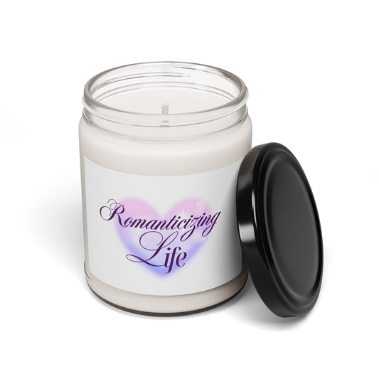 Non-toxic Soy Candle 'Romanticizing Life' - Black Lid