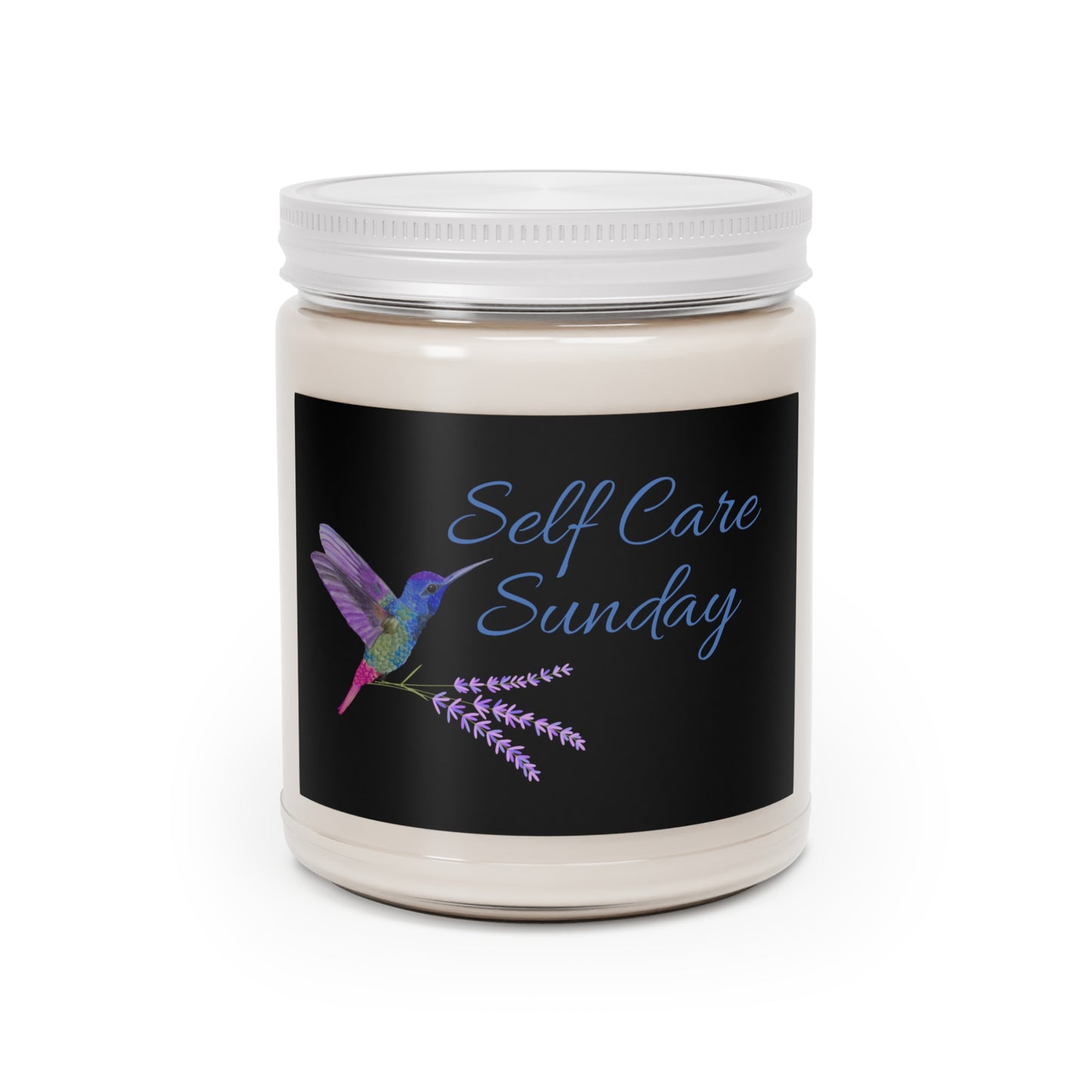 Black Non-toxic Natural Soy Candle 'Self Care Sunday'