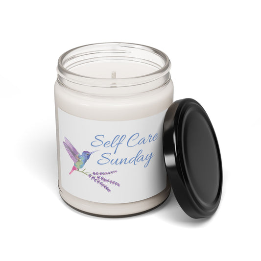 Non-toxic Soy Candle 'Self Care Sunday' - Black Lid
