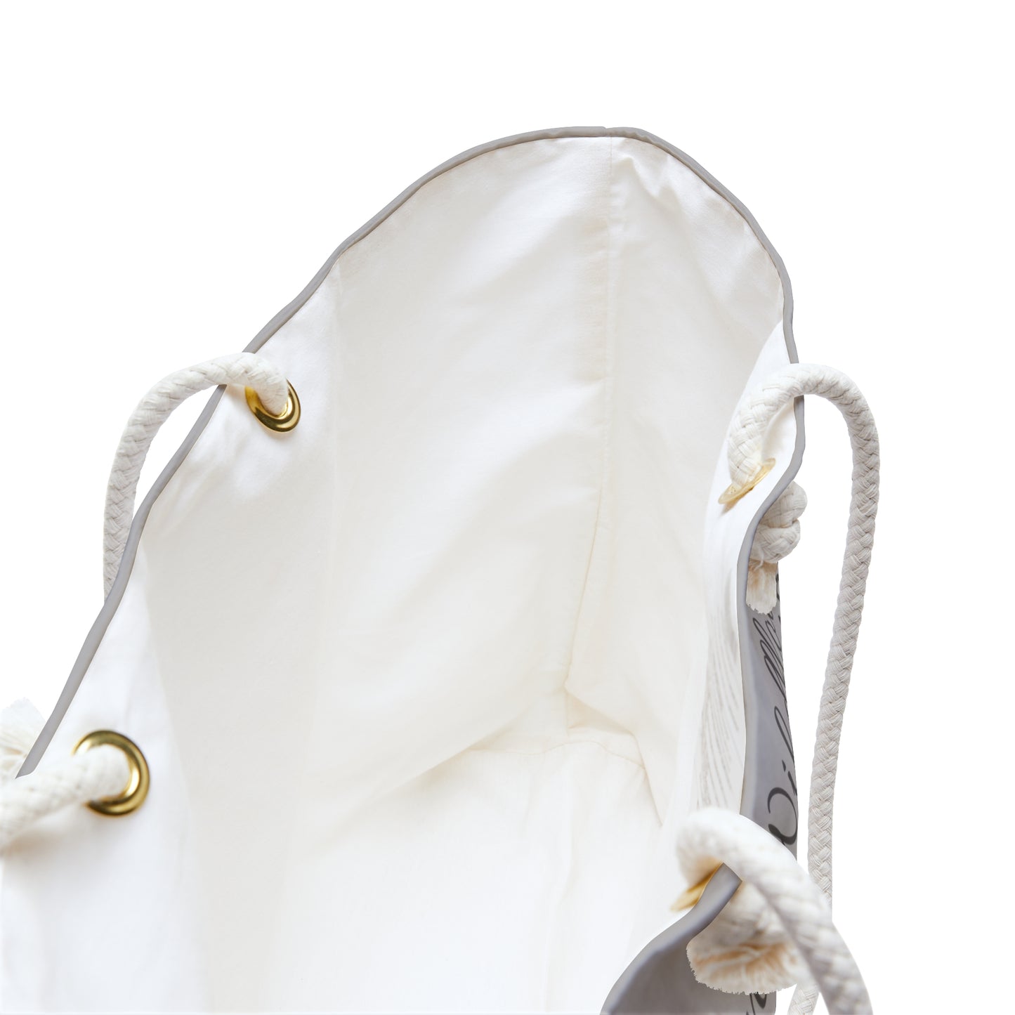 Gray Weekender Bag Floral & Butterfly Design