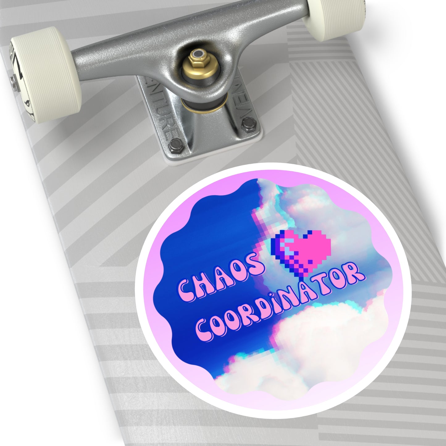 Sticker Retro Pixel Design 'CHAOS Coordinator', 5 Sizes Available