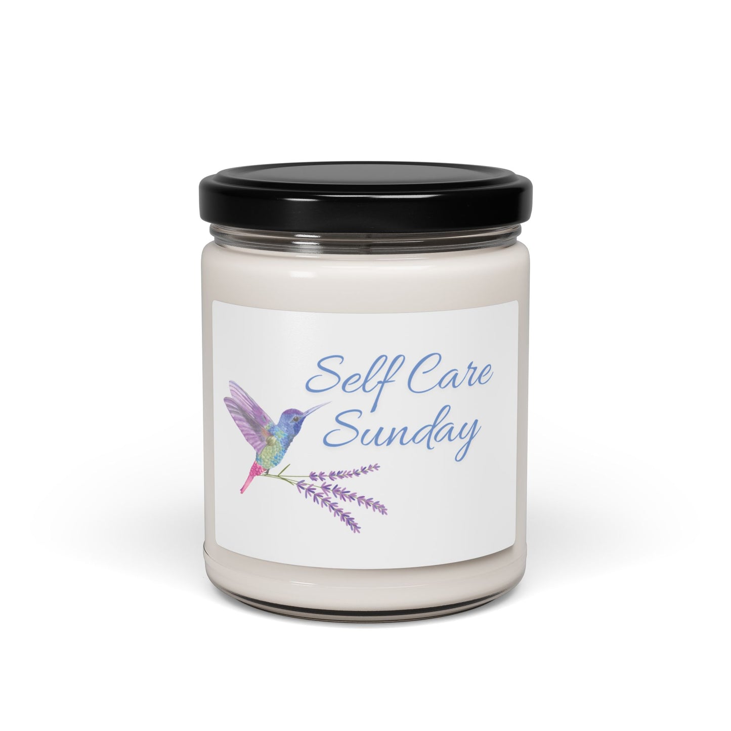 Non-toxic Soy Candle 'Self Care Sunday' - Black Lid