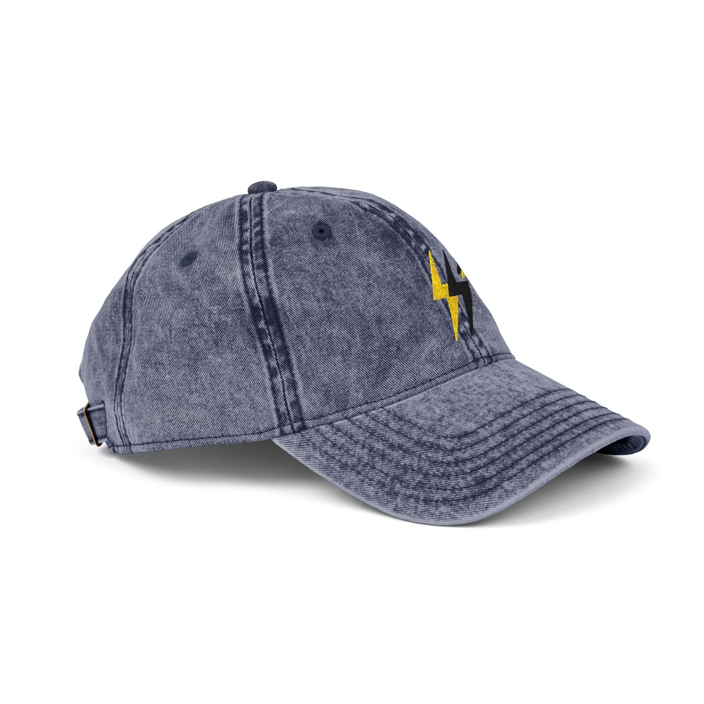 Embroidered Navy Vintage Cap