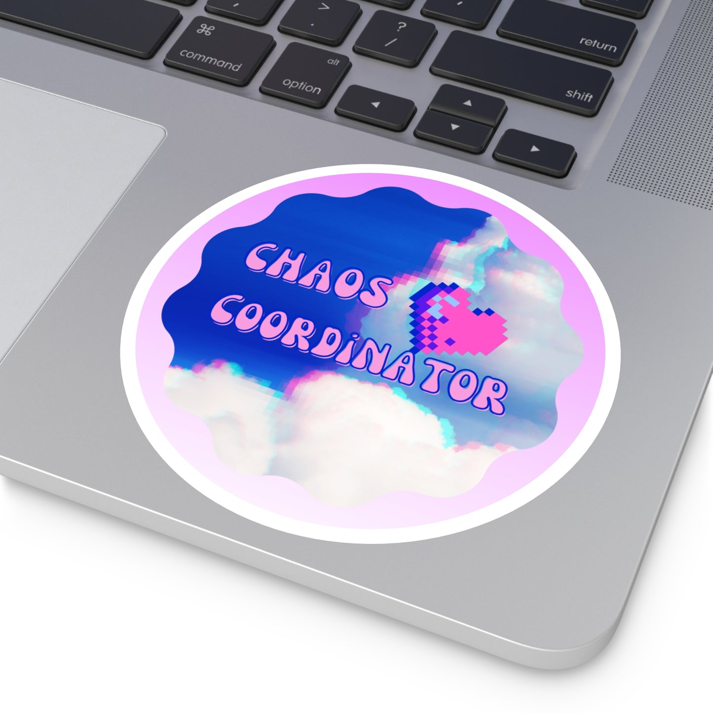 Sticker Retro Pixel Design 'CHAOS Coordinator', 5 Sizes Available