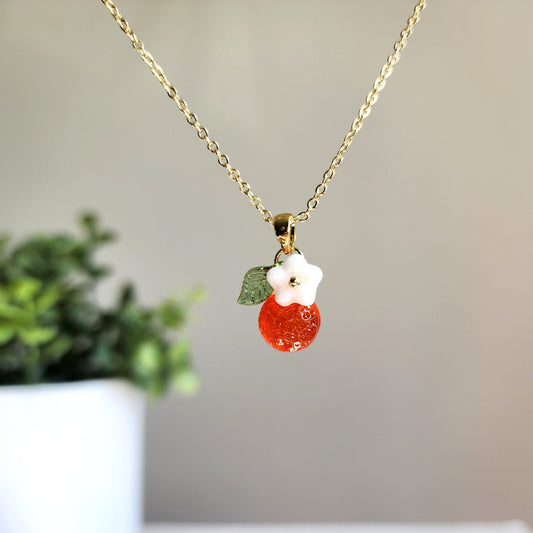 Custom Orange Necklace | Fruit Necklace