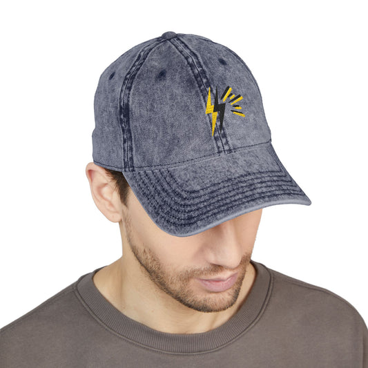 Embroidered Navy Vintage Cap