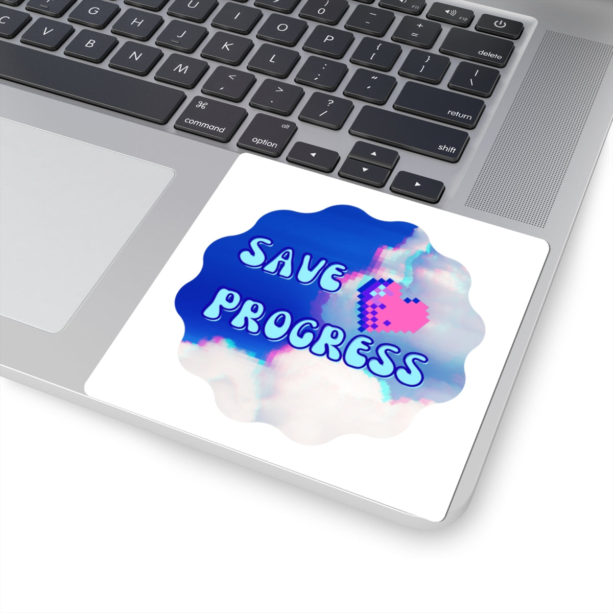 Retro Pixel Art 'Save Progress' Kiss-Cut Sticker