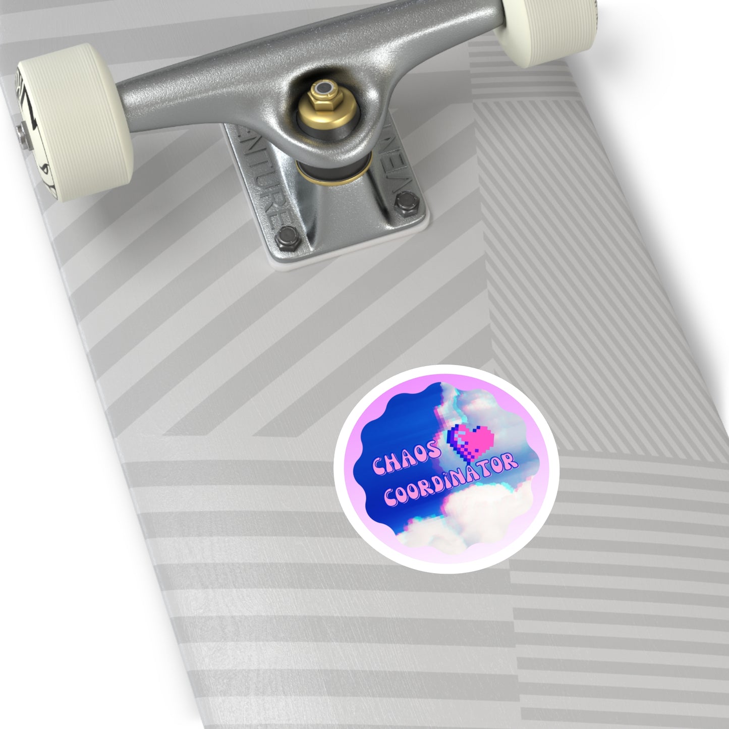 Sticker Retro Pixel Design 'CHAOS Coordinator', 5 Sizes Available