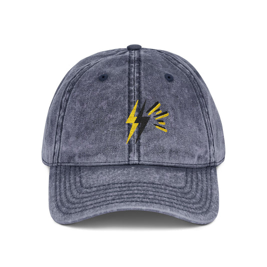 Embroidered Navy Vintage Cap