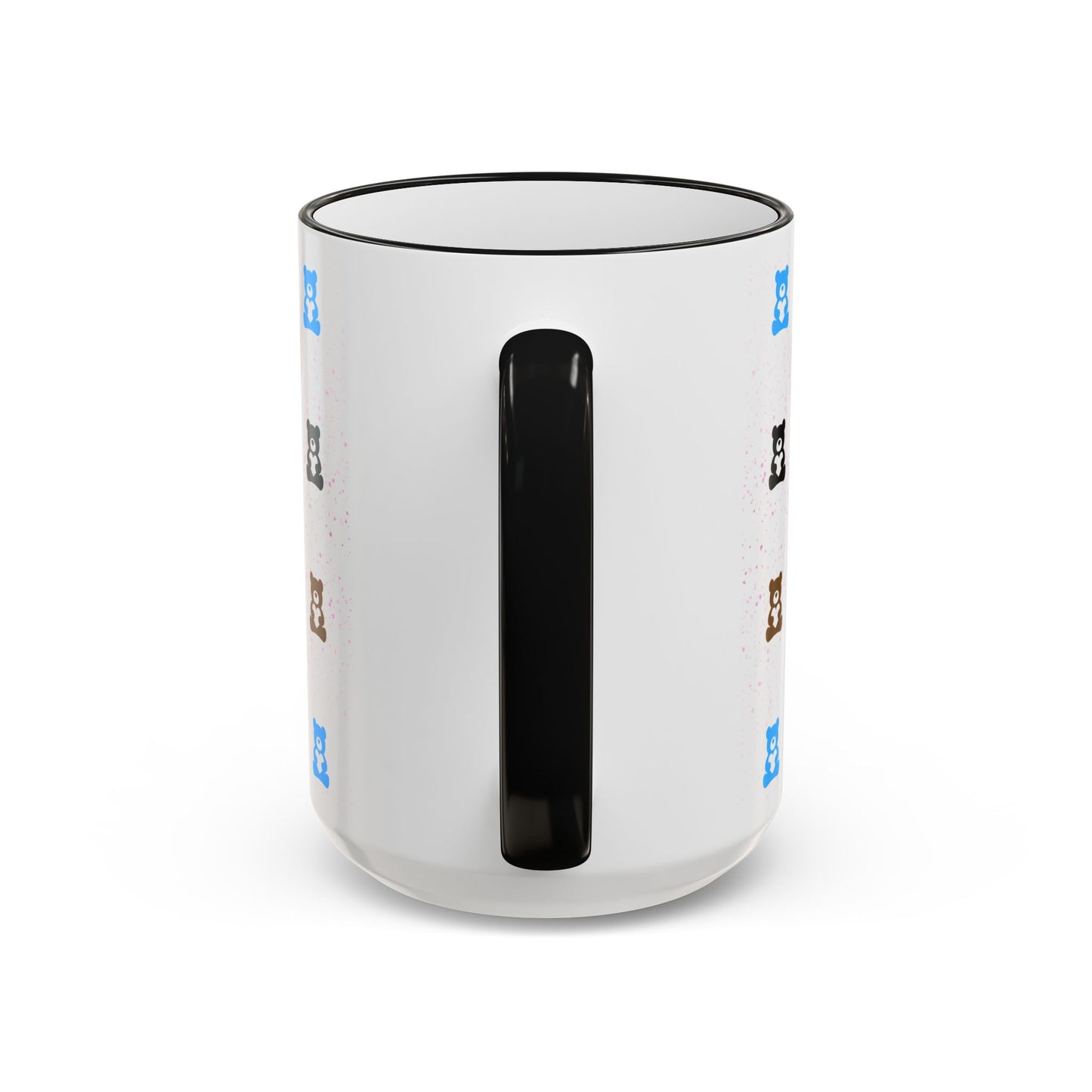 Valentine's Pastel Bear - Accent Rim & Handle Mug (11oz, 15oz)