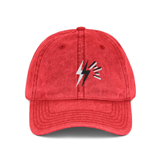 Embroidered Red Vintage Cap