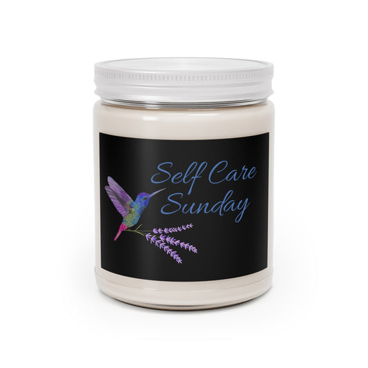 Black Non-toxic Natural Soy Candle 'Self Care Sunday'