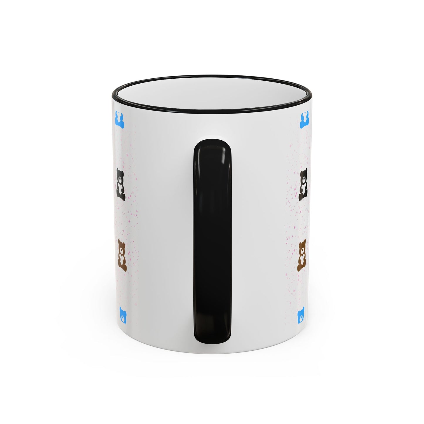 Valentine's Pastel Bear - Accent Rim & Handle Mug (11oz, 15oz)