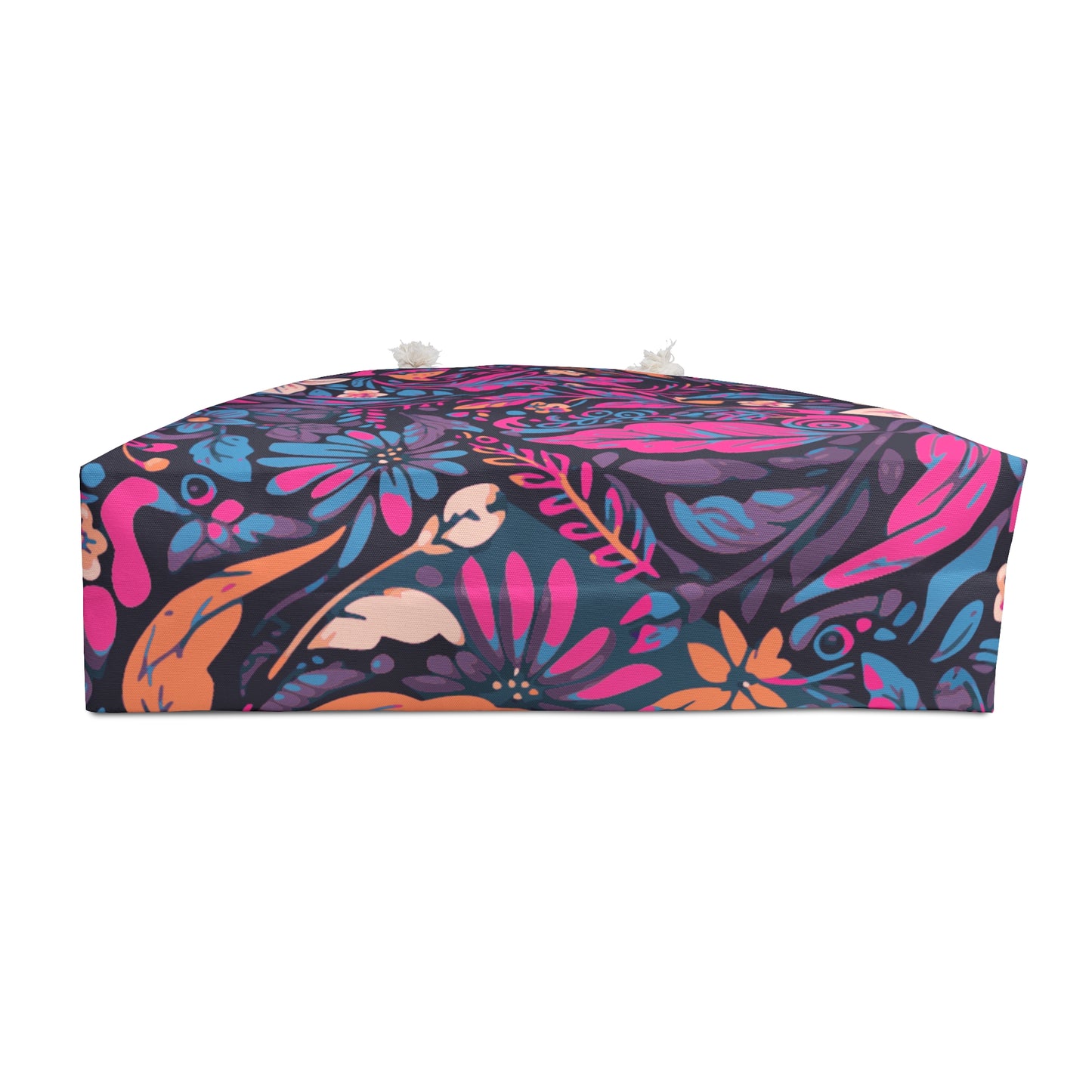 Retro Floral Design Weekender Bag