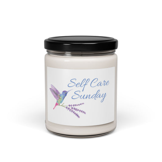 Non-toxic Soy Candle 'Self Care Sunday' - Black Lid