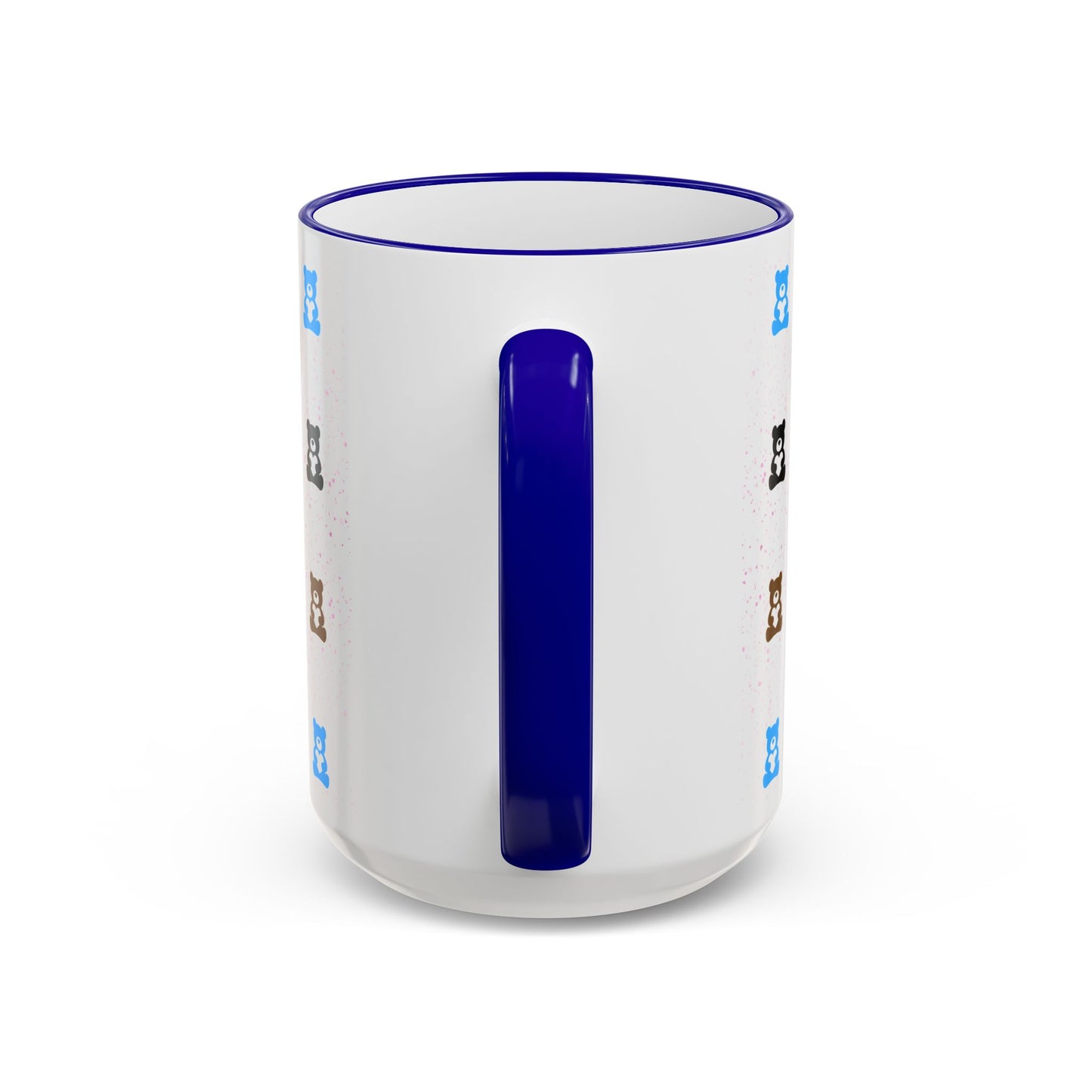 Valentine's Pastel Bear - Accent Rim & Handle Mug (11oz, 15oz)