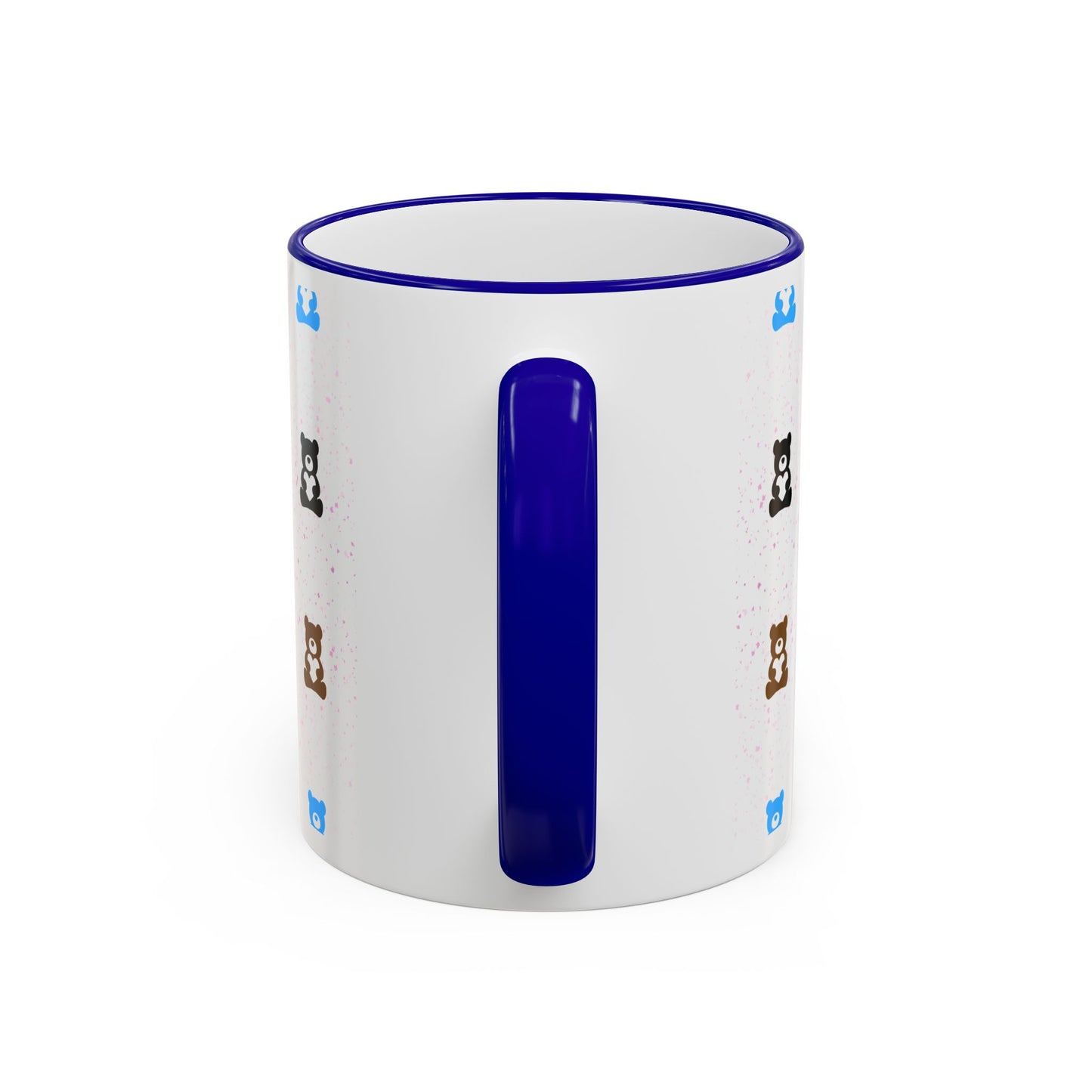 Valentine's Pastel Bear - Accent Rim & Handle Mug (11oz, 15oz)