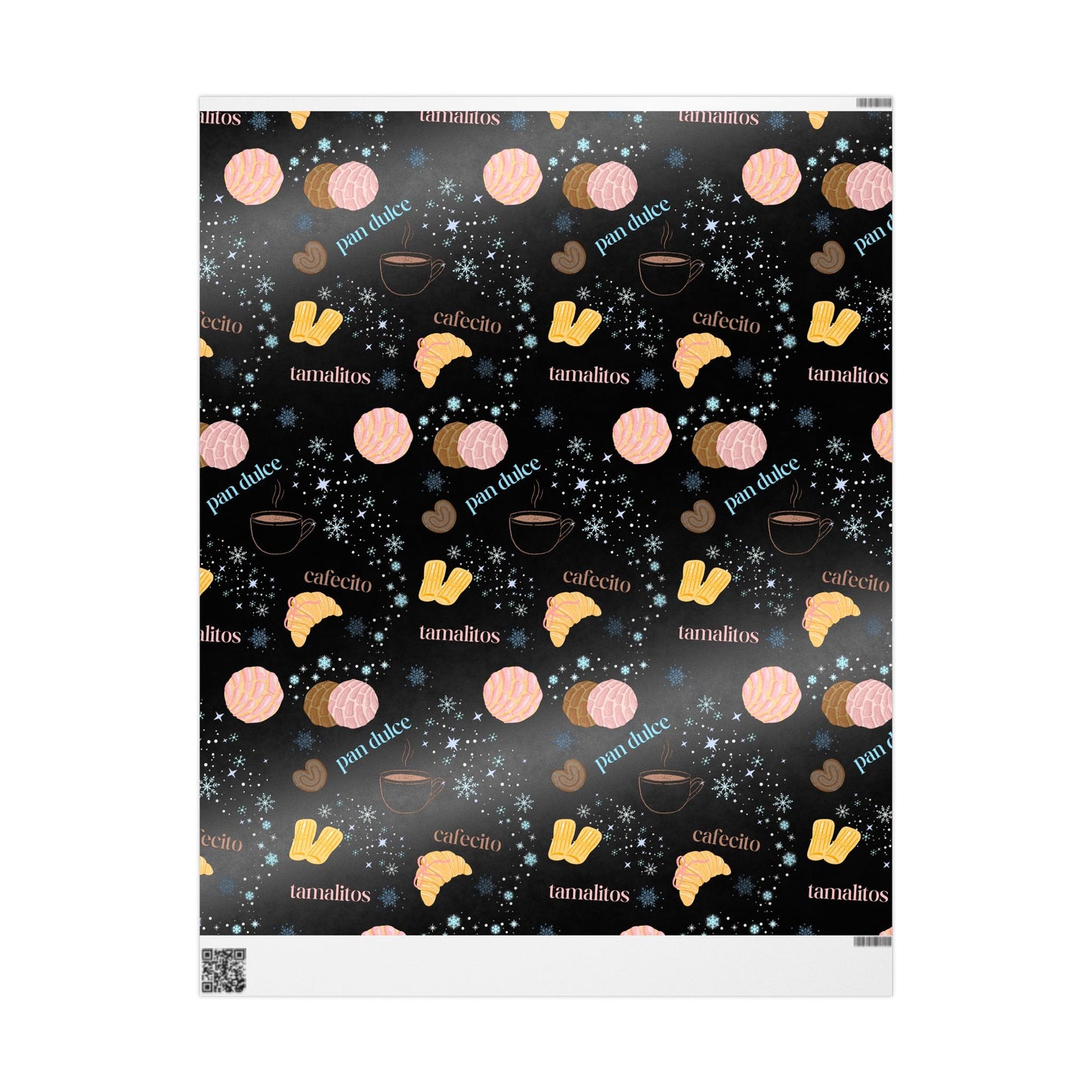 Pan Dulce & Cafecito Wrapping Paper (Glossy or Matte Finishes Available)