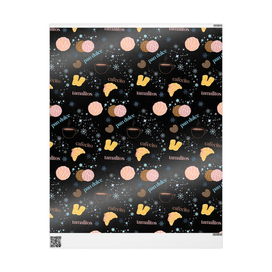 Pan Dulce & Cafecito Wrapping Paper (Glossy or Matte Finishes Available)