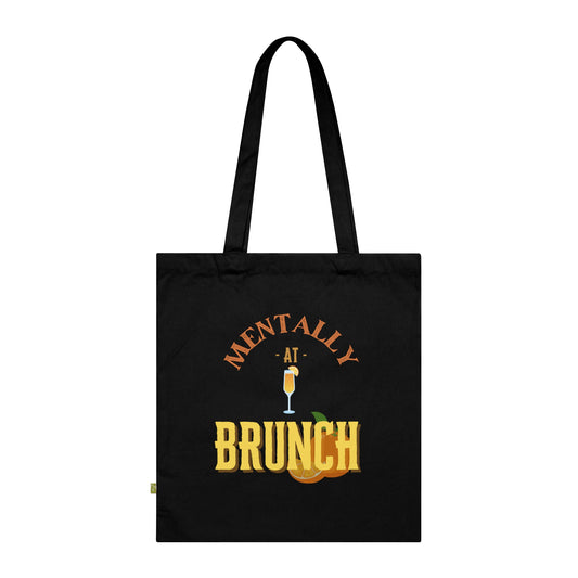 100% Organic Cotton 'Mentally at Brunch' Tote Bag