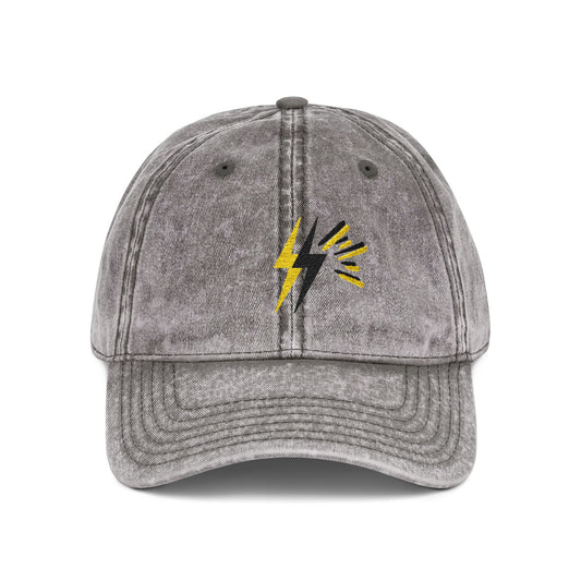 Embroidered Charcoal Vintage Cap