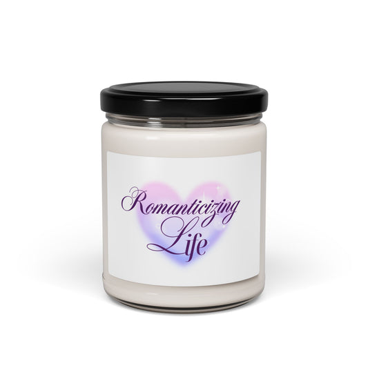 Non-toxic Soy Candle 'Romanticizing Life' - Black Lid